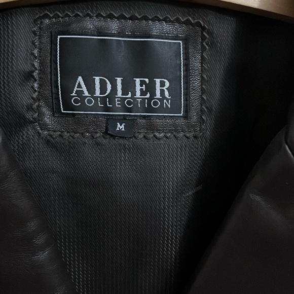 Adler Collection Women's Brown Leather Jacket Coat Medium - Picture 3 of 13